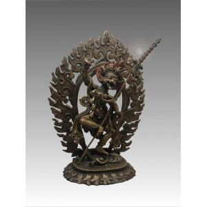 Siṃhamukha, copper statue