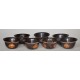 Offering bowls engraved, with golden engravings