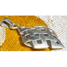 Nodo infinito in argento, pendente