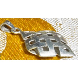 Nodo infinito in argento, pendente